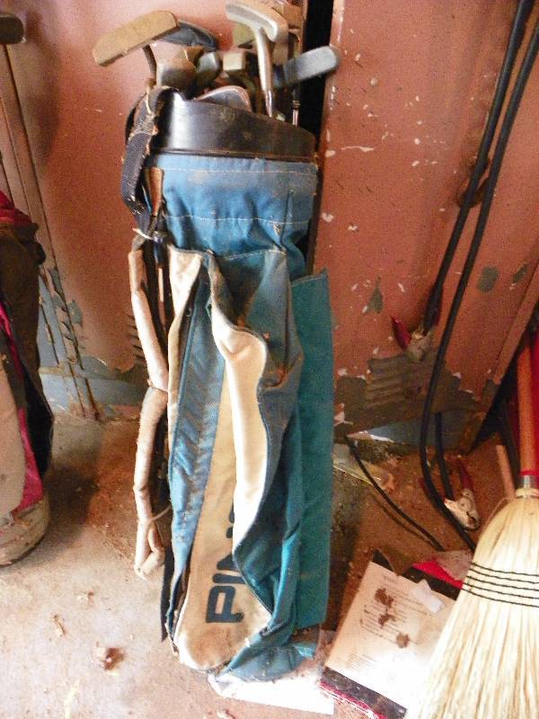 lot 282 image: GOLF CLUBS AND BAG