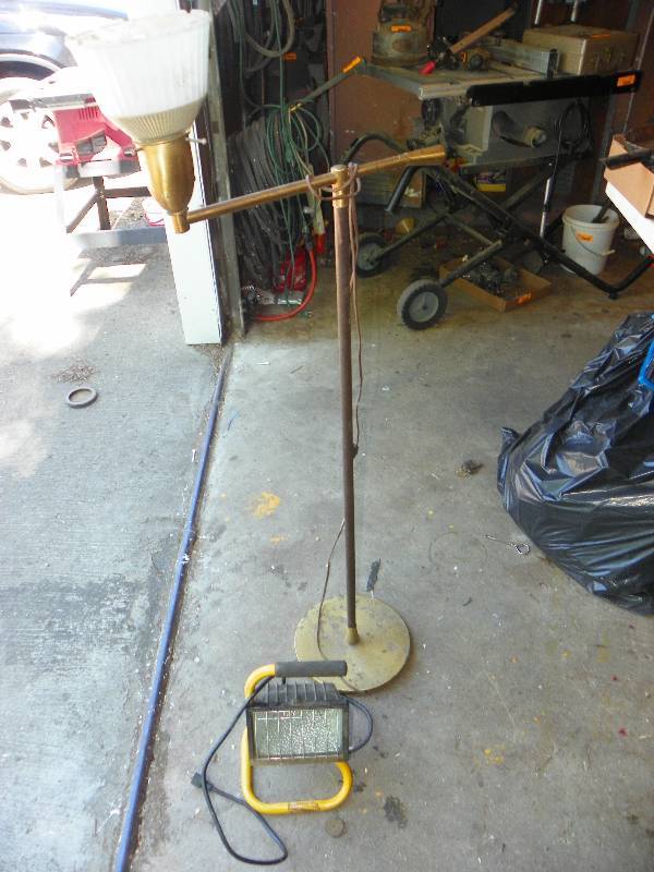 lot 342 image: FLOOR LAMP AND WORK LIGHT