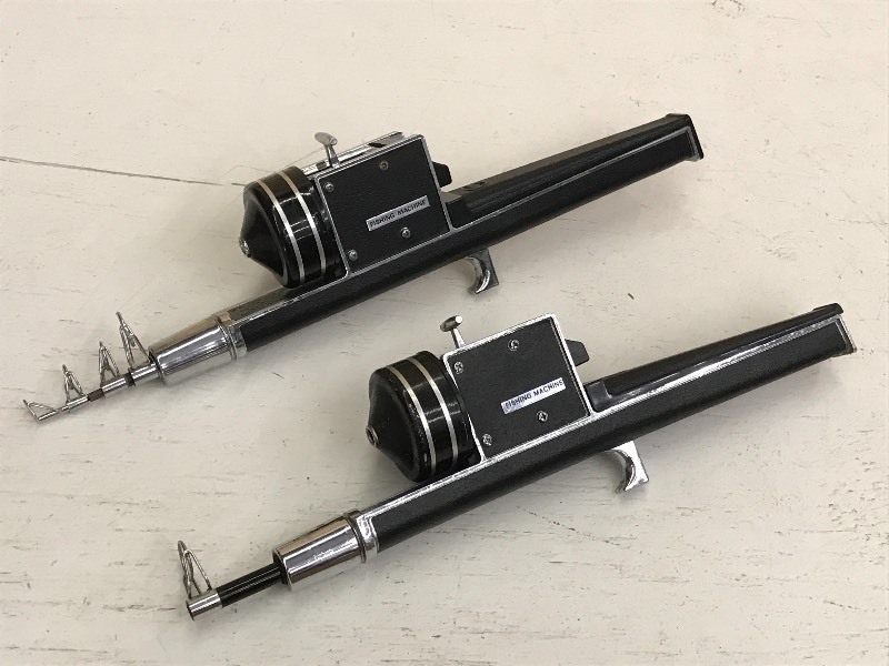 lot 43 image: (2) Vintage Fishing Machine Telesco...