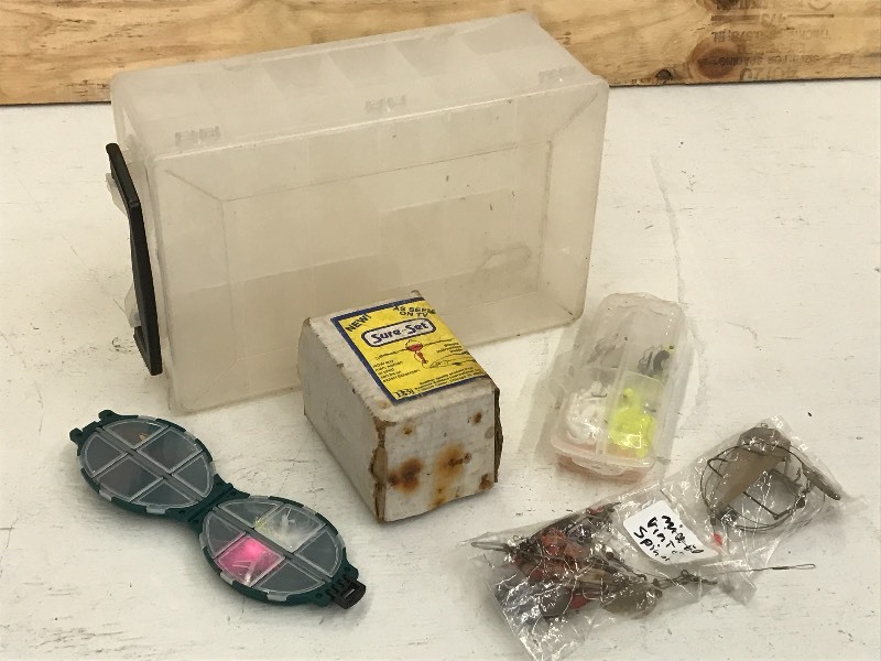 lot 46 image: Flat Of Assorted Fishing Supplies ...