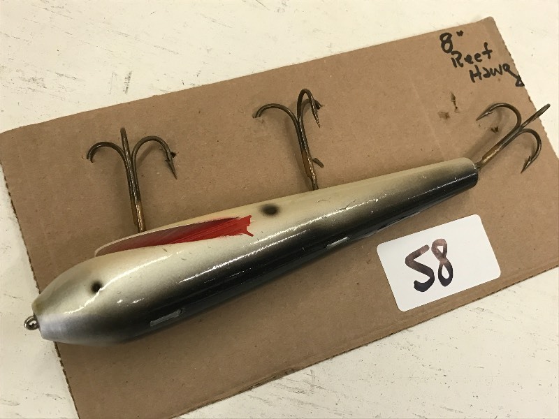 lot 58 image: (1) 8 Reef Hawg Muskie Lure ...