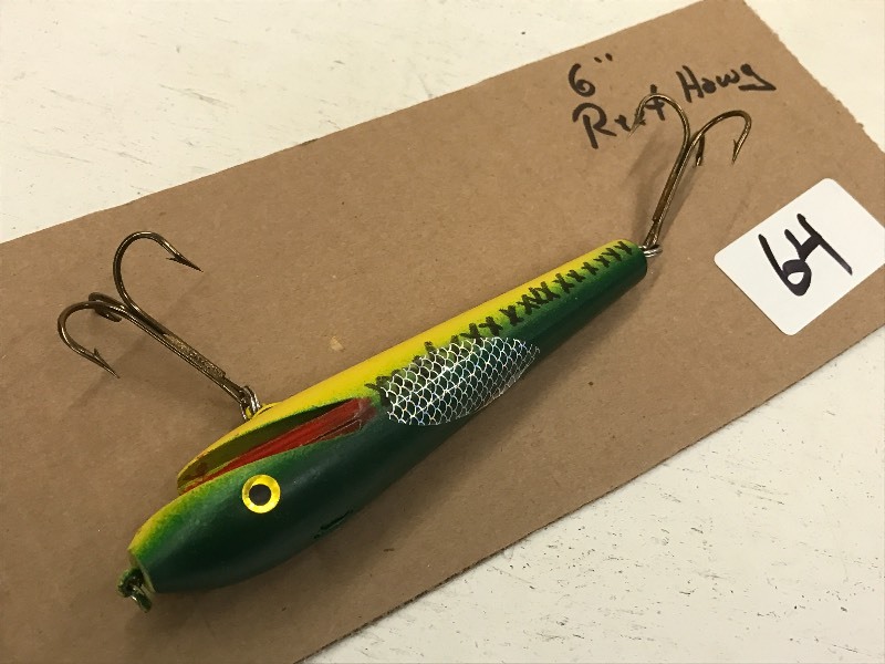 lot 64 image: (1) 6 Reef Hawg Muskie Lure ...