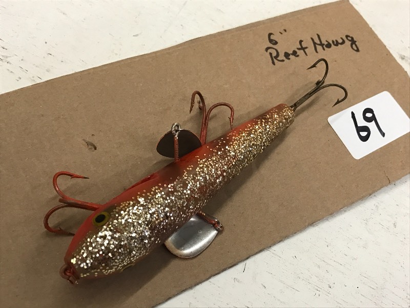 lot 69 image: (1) 6 Reef Hawg Muskie Lure ...