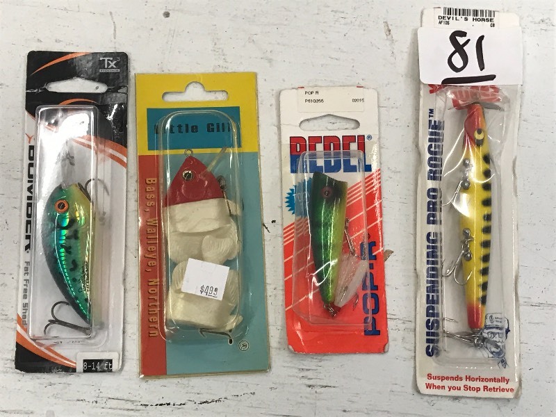 lot 81 image: (4) Assorted New Lures ...
