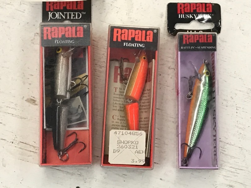 lot 83 image: (3) New Rapala Crakbait Lures ...