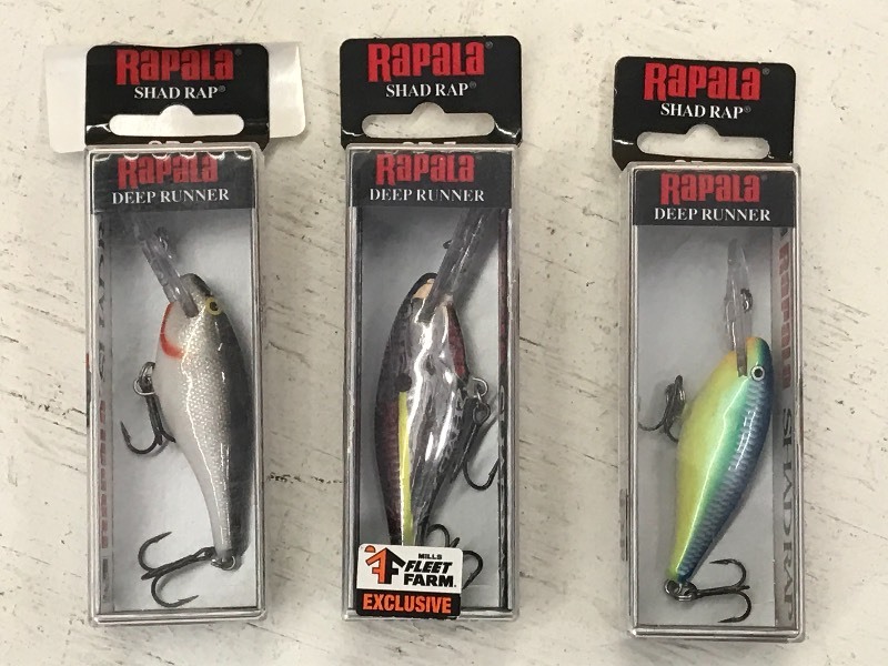 lot 95 image: (3) New Rapala Crankbait Lures ...