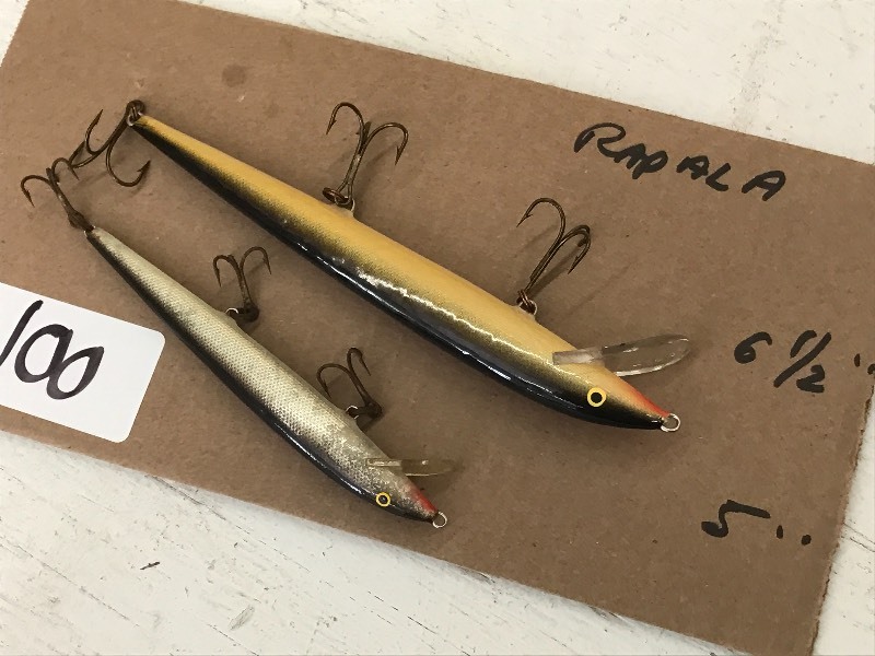 lot 100 image: (2) Rapala Lures, 5 & 6.5 ...