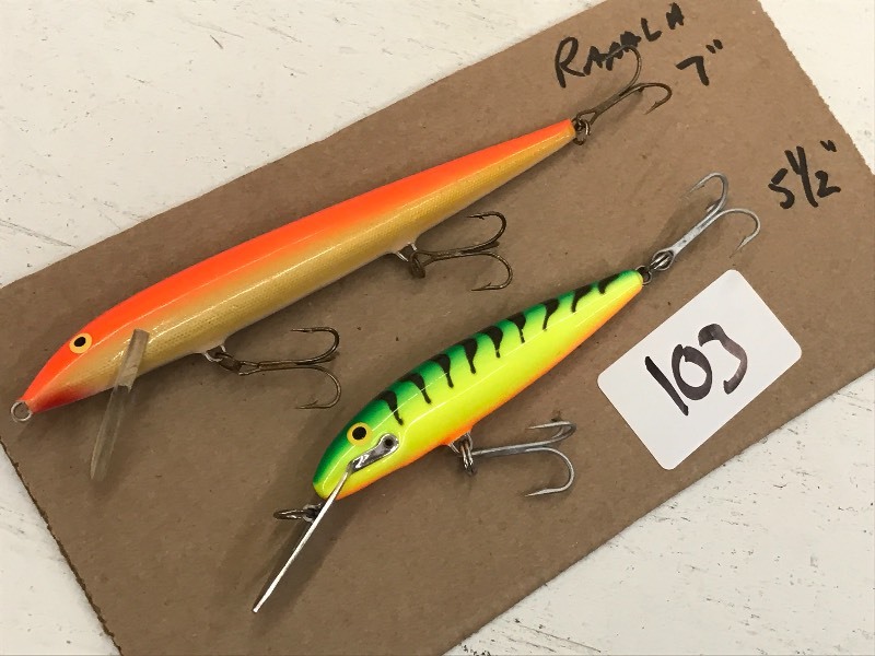 lot 103 image: (2) Rapala Lures, 5.5 & 7 ...