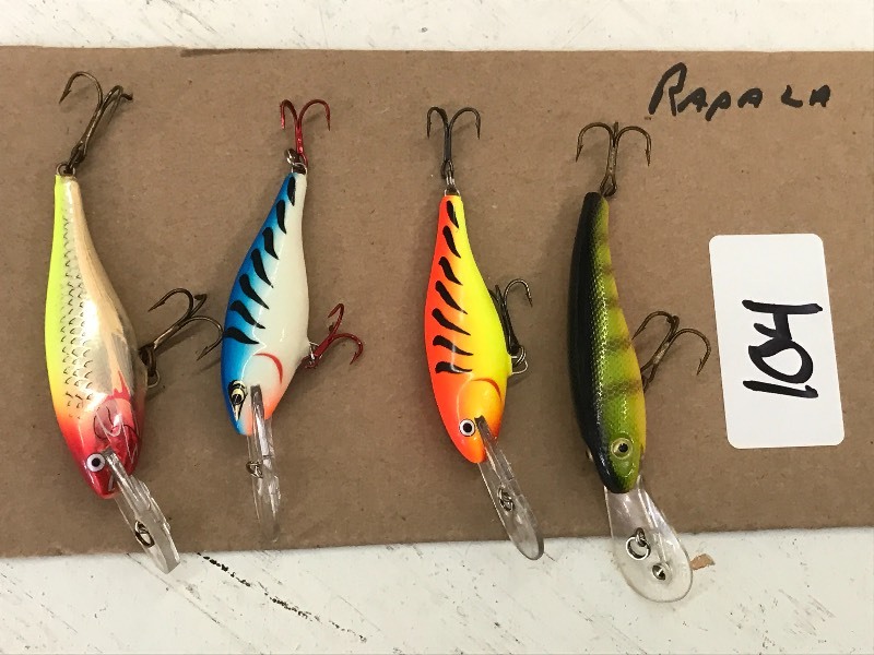 lot 104 image: (4) Assorted Rapala Lures ...