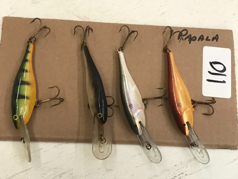 lot 110 image: (4) Assorted Rapala Lures ...