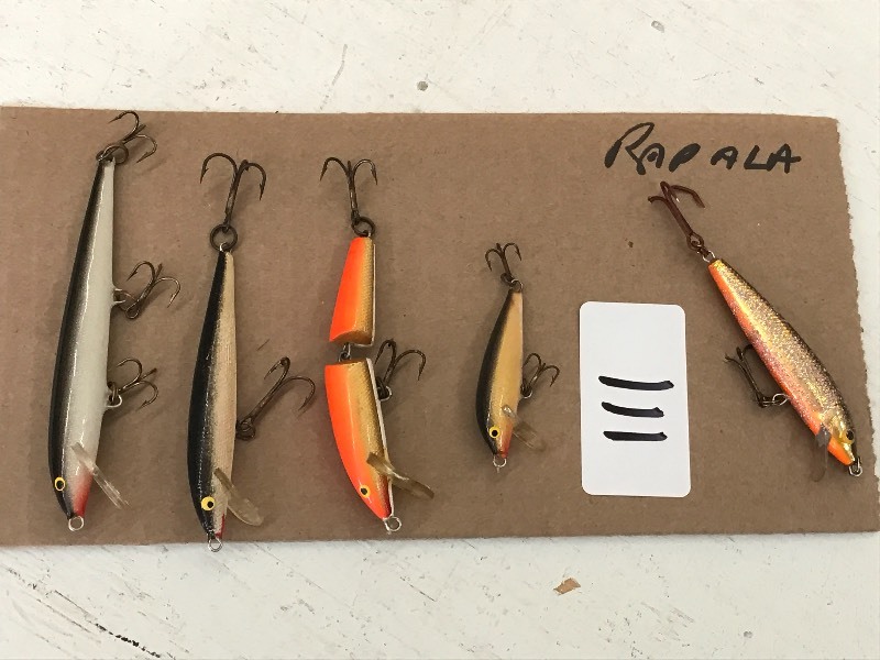 lot 111 image: (5) Assorted Rapala Lures ...