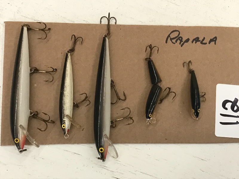 lot 112 image: (5) Assorted Rapala Lures ...