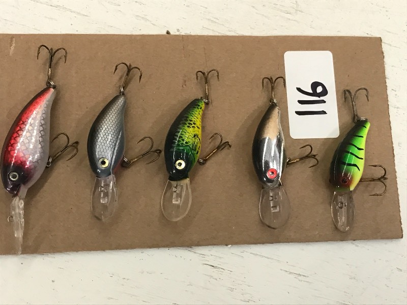 lot 116 image: (5) Assorted Fishing Lures ...