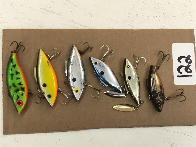 lot 122 image: (6) Assorted Fishing Lures ...