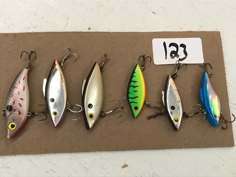 lot 123 image: (6) Assorted Fishing Lures ...