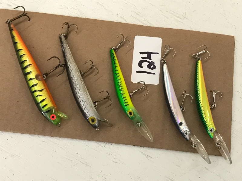lot 124 image: (5) Assorted Fishing Lures ...