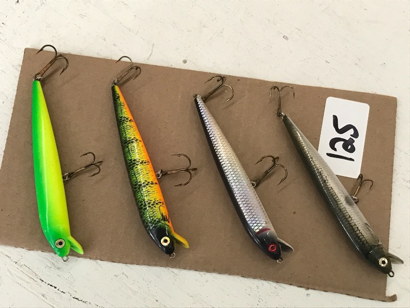 lot 125 image: (4) Assorted Fishing Lures ...
