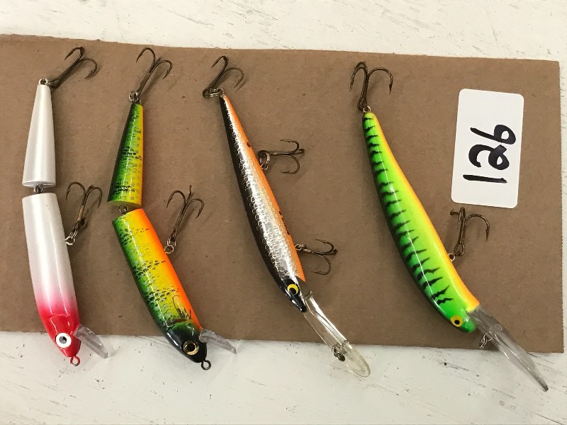 lot 126 image: (4) Assorted Fishing Lures ...