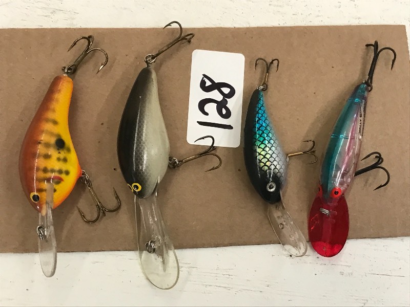 lot 128 image: (4) Assorted Fishing Lures ...