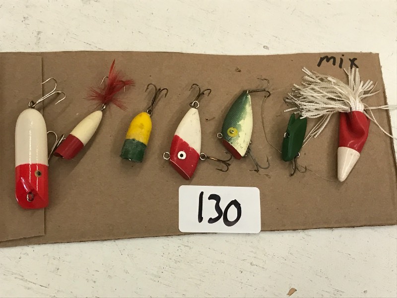 lot 130 image: (7) Assorted Fishing Lures ...
