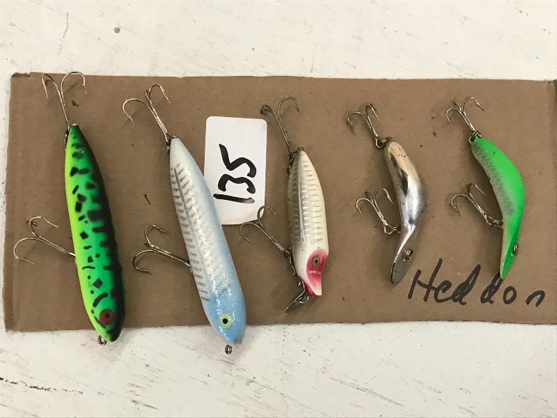 lot 135 image: (5) Assorted Heddon Fishing Lures ...