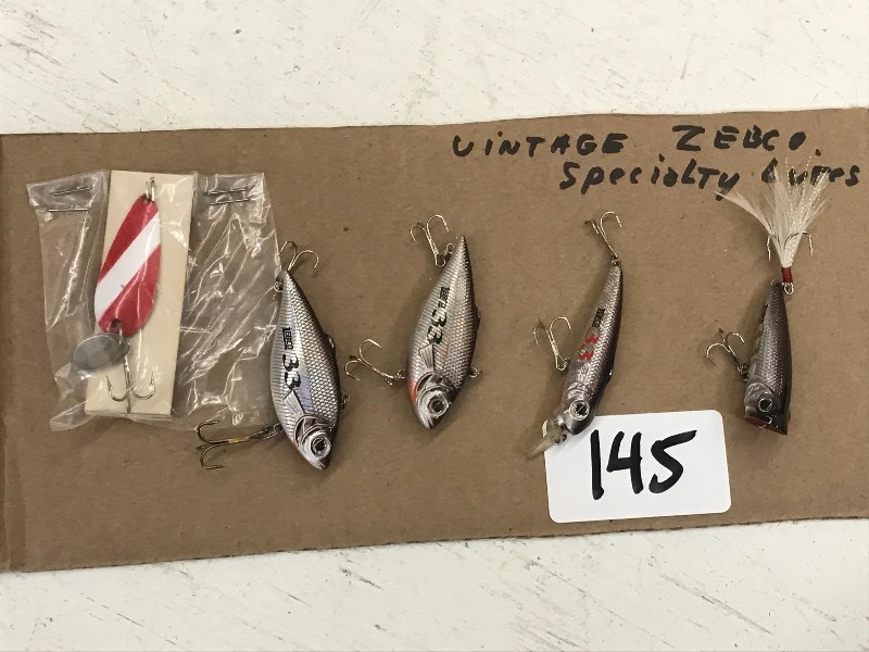 lot 145 image: (5) Vintage Zebco Specialty Lures ...