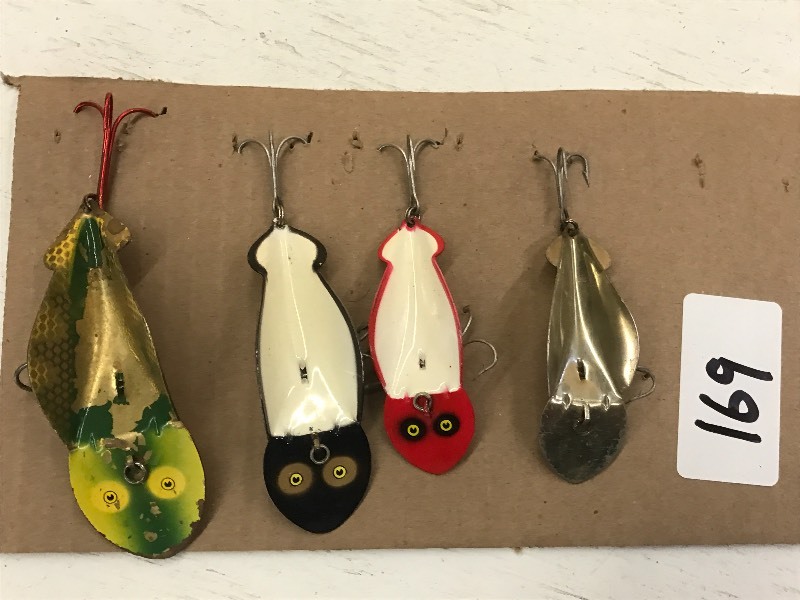 lot 169 image: (4) Assorted Spoon Lures ...
