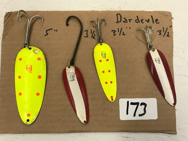 4) Daredevil Spoon Lures , LE June Fishing Auction
