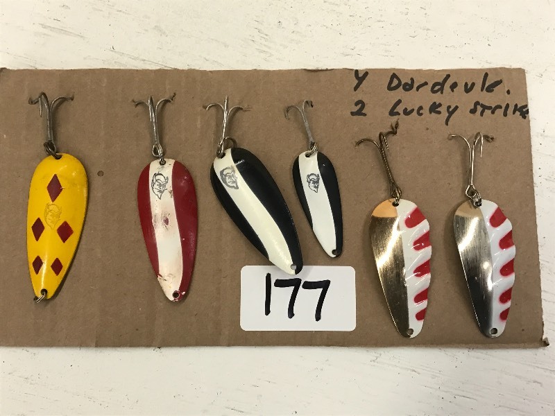lot 177 image: (6) Assorted Spoon Lures ...