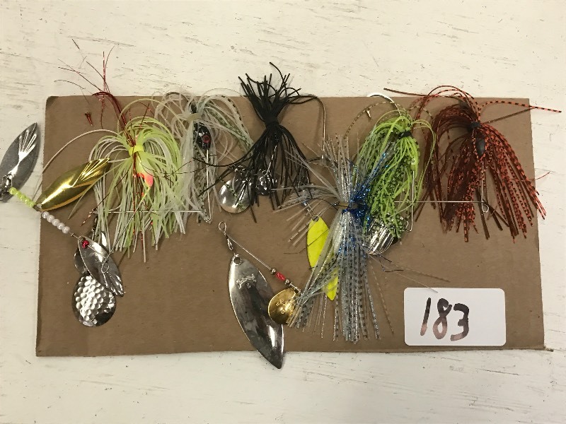lot 183 image: (6) Assorted Spinner Bait Lures ...