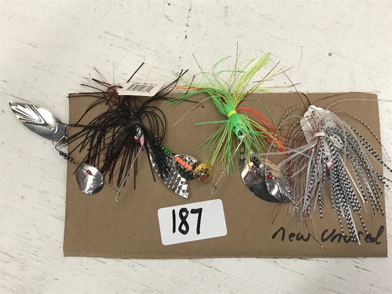 lot 187 image: (3) New Unused Spinner Baits ...