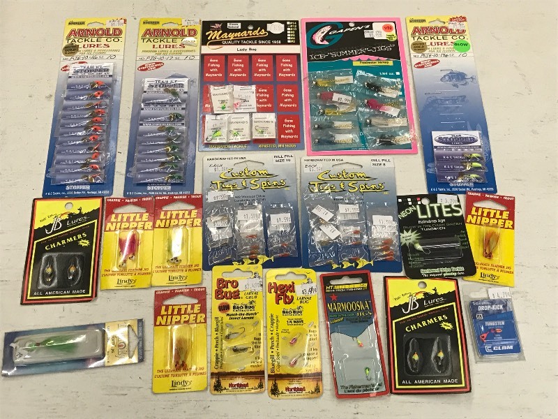 lot 192 image: Flat Of Assorted New Fishing Jigs, ...