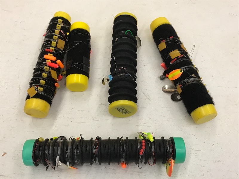 lot 198 image: Flat Of Assorted Tackle Tie Tubes W...