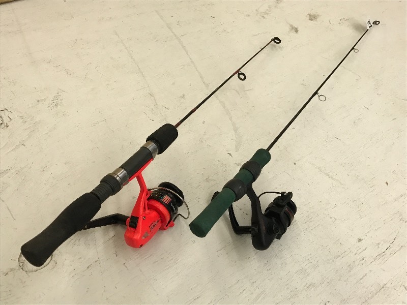 lot 222 image: Lot Of (2) Ice Rods With Reels ...