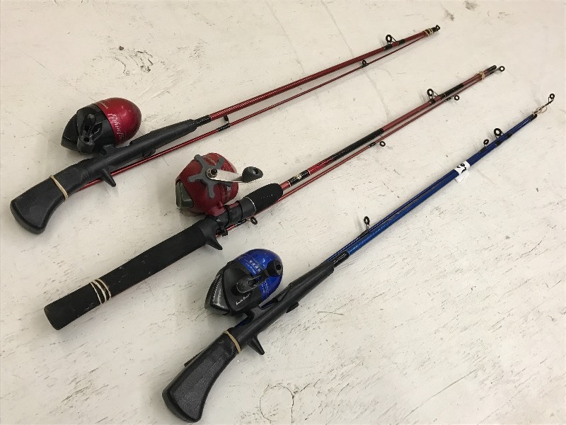 lot 228 image: Lot Of (3) 2-Piece Rod & Reel Combo...