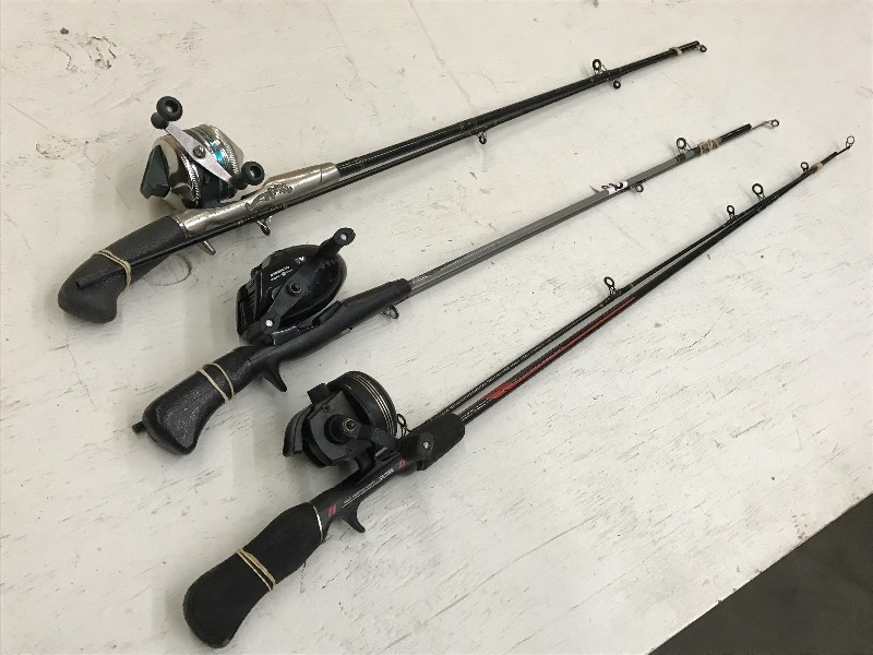 lot 229 image: Lot Of (3) 2-Piece Rod & Reel Combo...