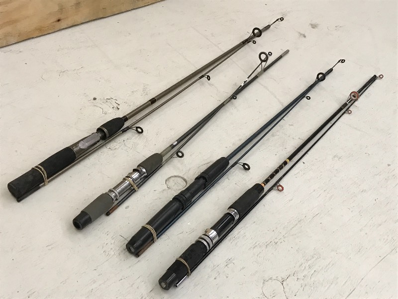lot 249 image: Lot Of (4) Assorted 2-Piece Rods ...