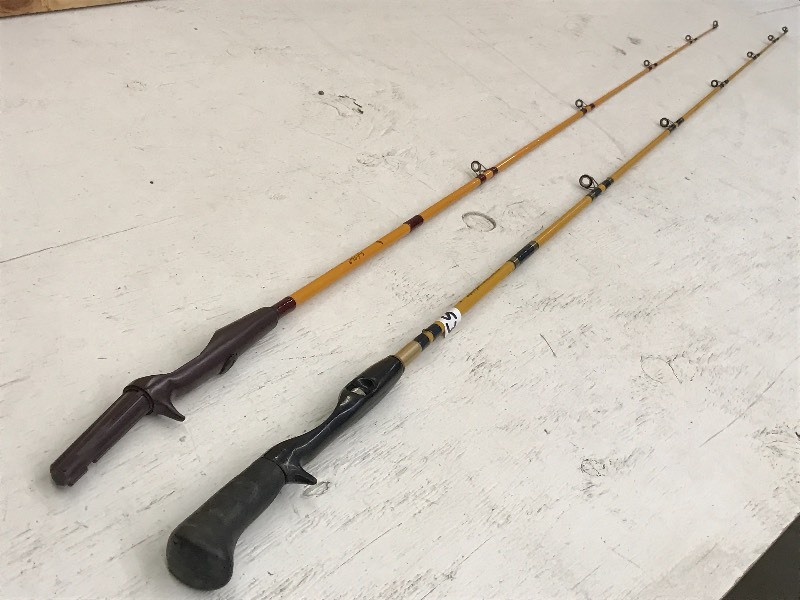 2) Vintage Eagle Claw Casting Rods