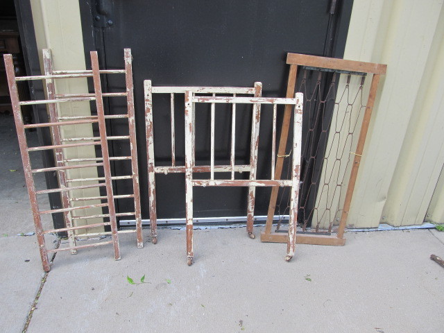 Antique Wooden Baby Crib Little Canada Estate Auction Quality