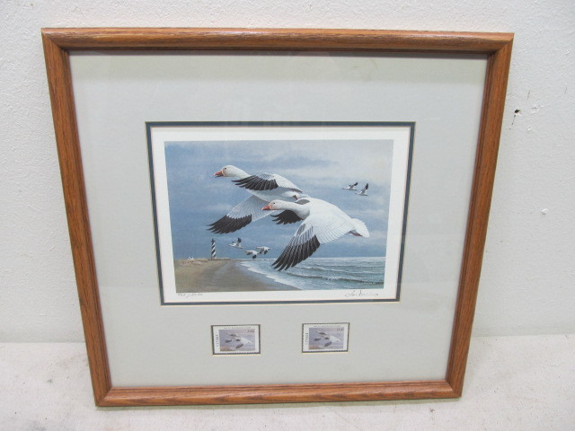 lot 75 image: Signed Number Louis Frisino Wildlife Stamp Print