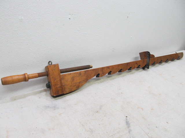 lot 72 image: Large Antique Wooden Clamp Tool