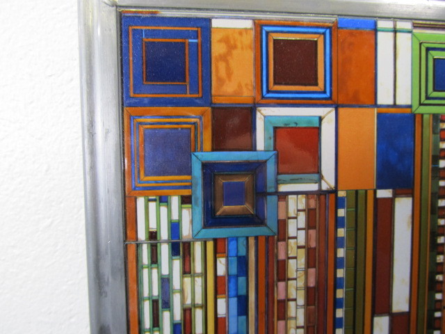 lot 105 image: Frank Lloyd Wright Stained Glass Panel