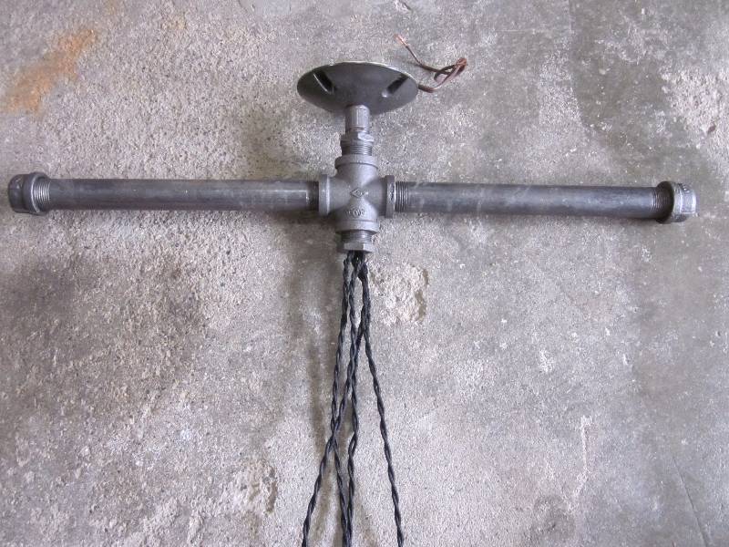 lot 4 image: Hanging Pendant Light Fixture (Pair)