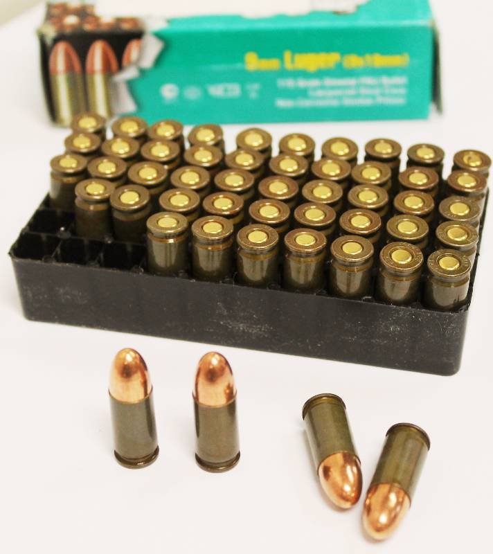 9 mm 50 Rounds Ammo Box