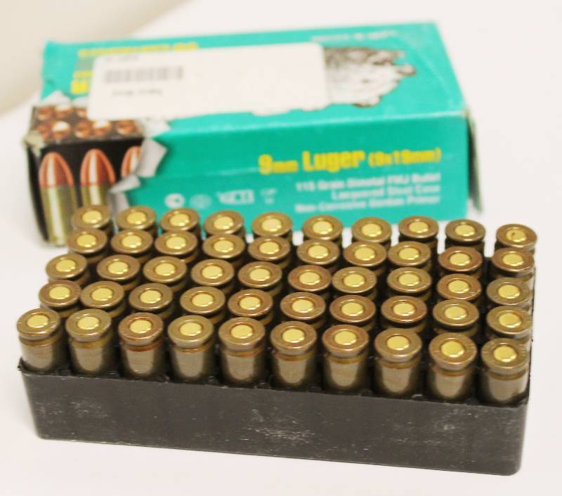 9 mm 50 Rounds Ammo Box
