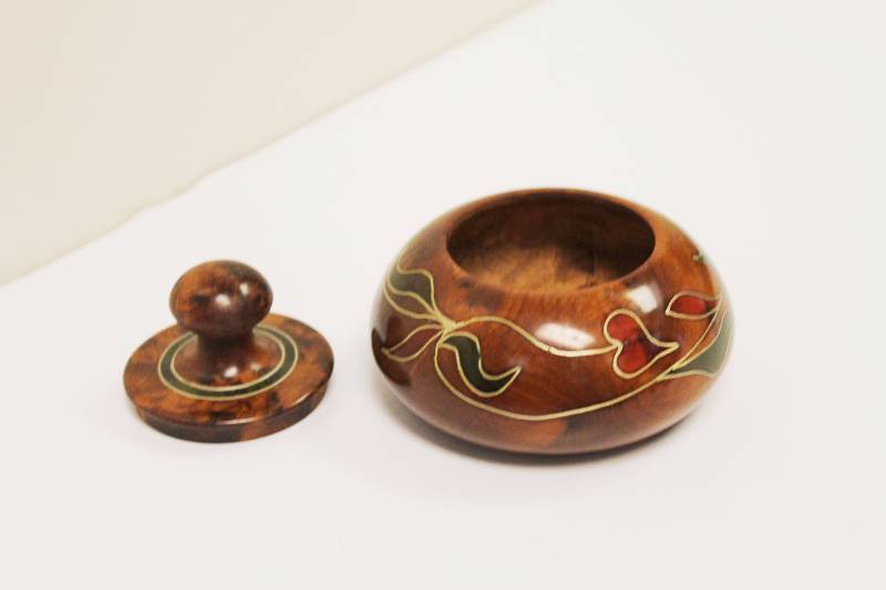 Mother Of Pearl Box. Moroccan Thuya Wood