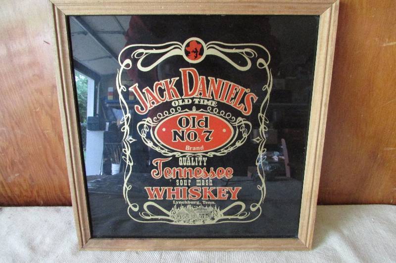 lot 34 image: Jack Daniels Framed Mirror
