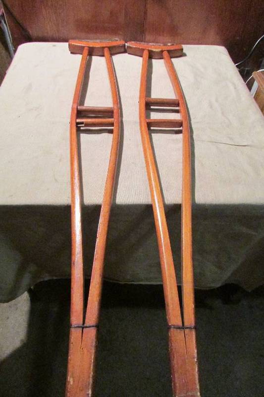 lot 53 image: Antique Crutches