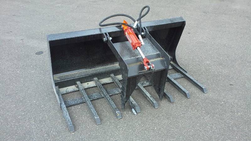 60 Single Grappler Bucket (Skid Steer Attachment)