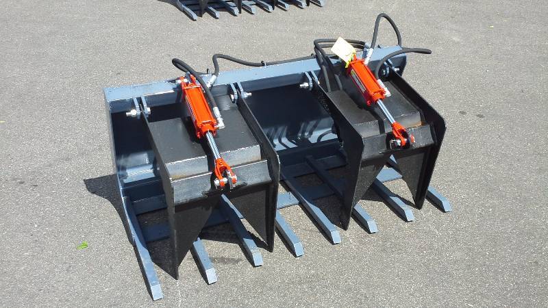 60 Double Grappler Bucket (Skid Steer Attachment)